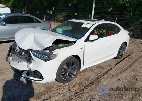 2020 Acura Tlx A-Spec/A-Spec W/Red Leather from USA, damaged, VIN 19UUB2F66LA002614